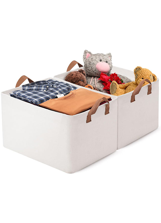 Canvas Fabric Storage Basket