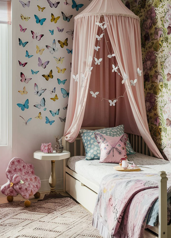 Butterfly-Themed Rooms for Kids