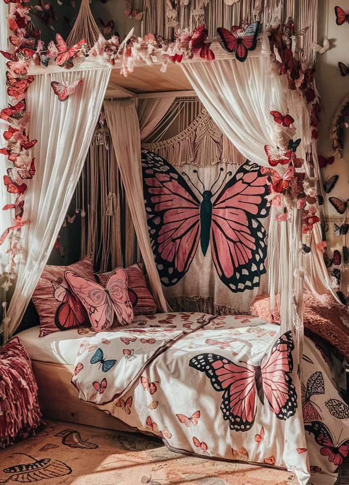 Butterfly-Themed Rooms for Kids