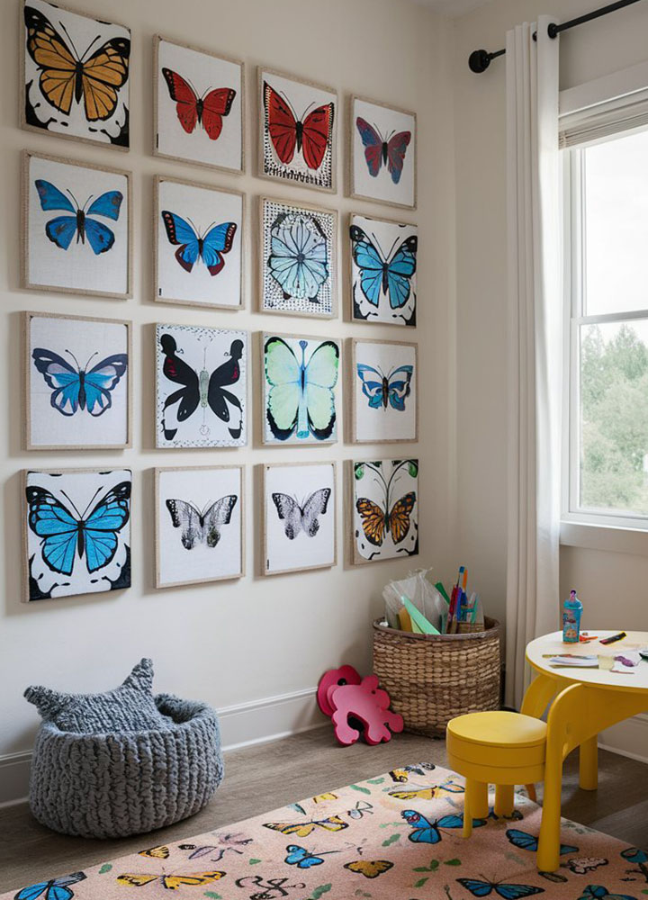 Butterfly-Themed Rooms for Kids
