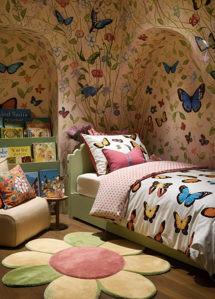 Butterfly-Themed Rooms for Kids