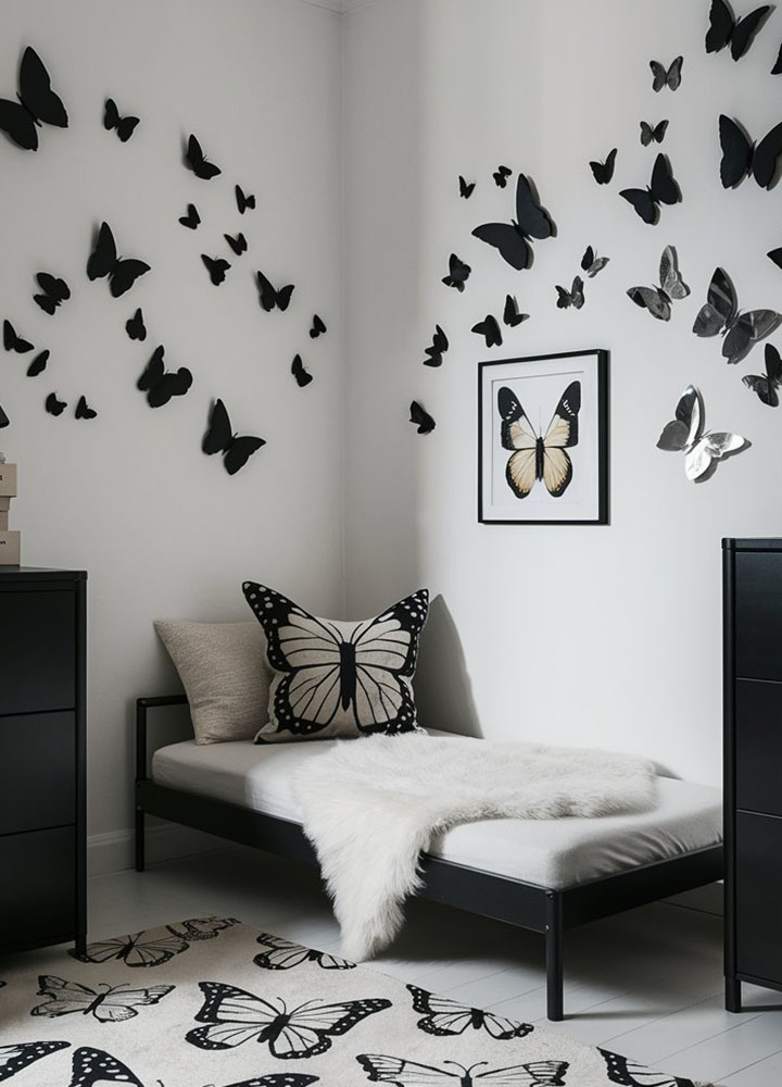 Butterfly-Themed Rooms for Kids