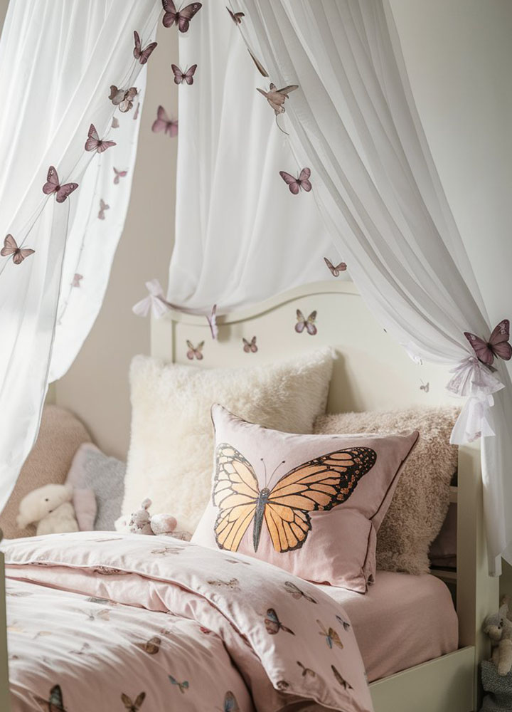 Butterfly-Themed Rooms for Kids