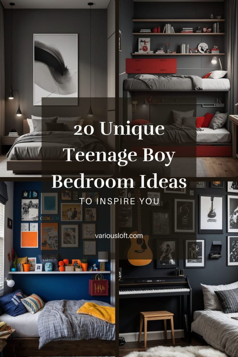 20 Unique Teenage Boy Bedroom Ideas to Inspire You - Various Loft