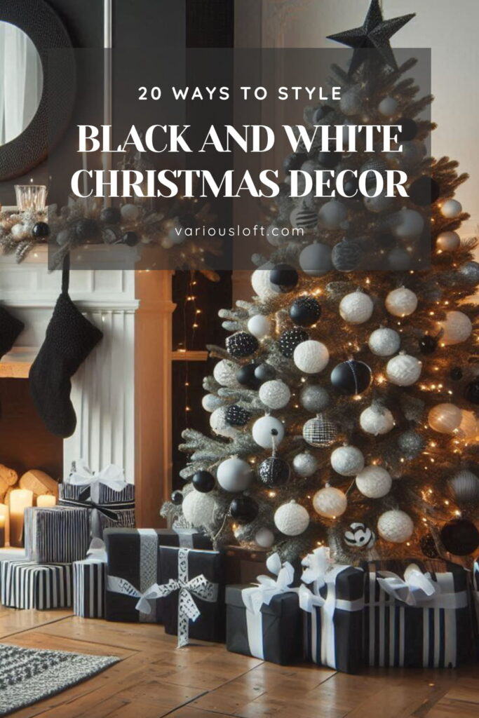 Black and White Christmas Decor