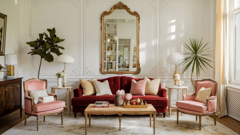 French-Inspired Living Room