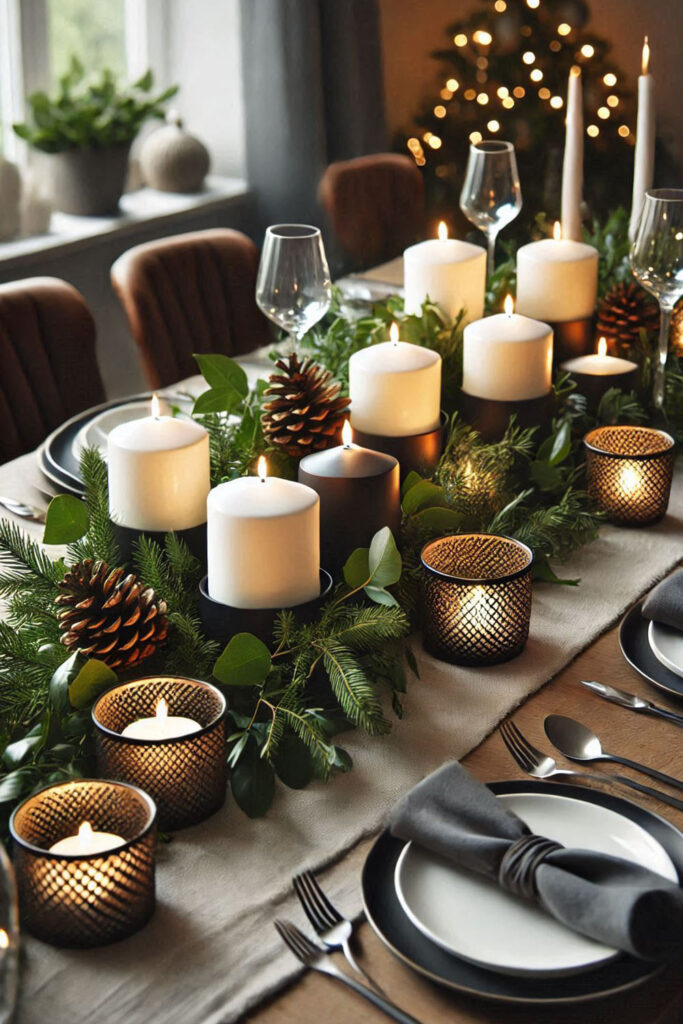 Black and White Christmas Decor