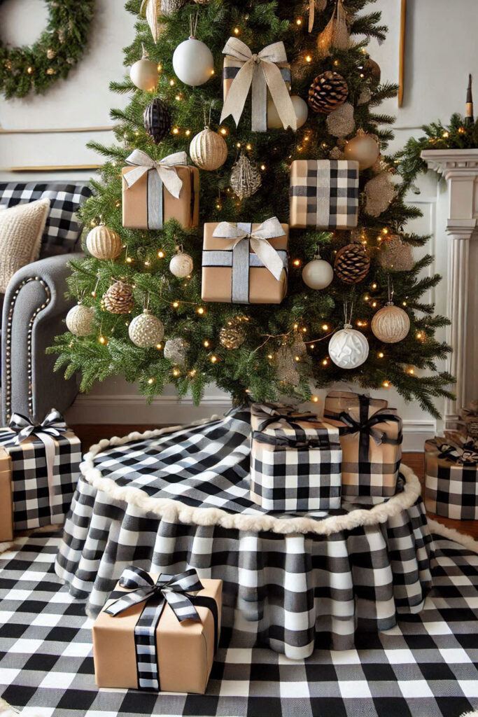 Black and White Christmas Decor