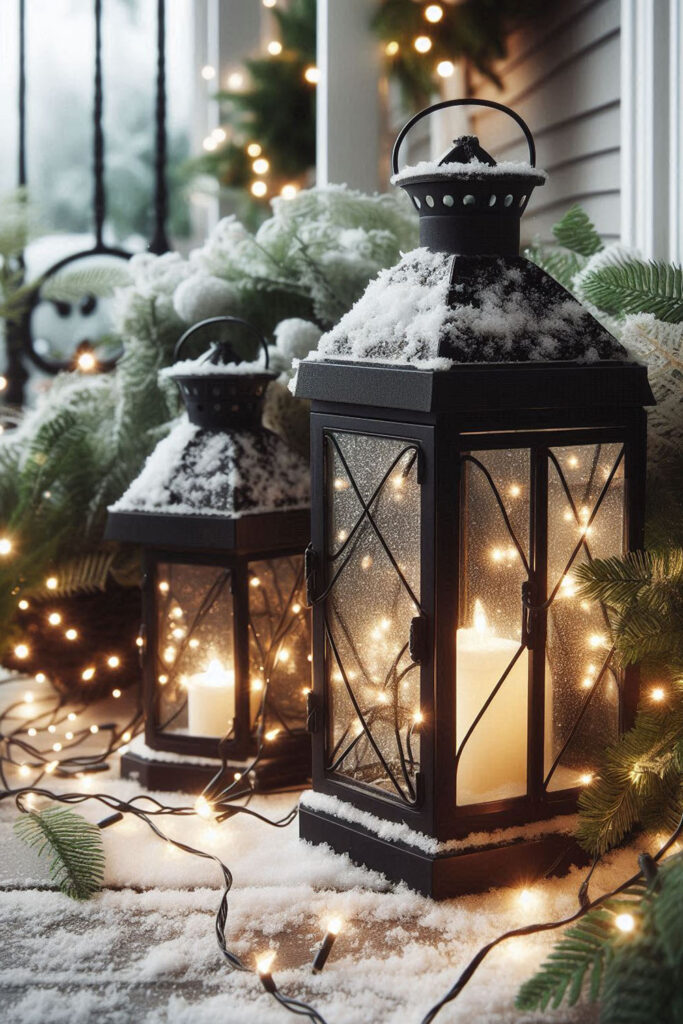 Black and White Christmas Decor