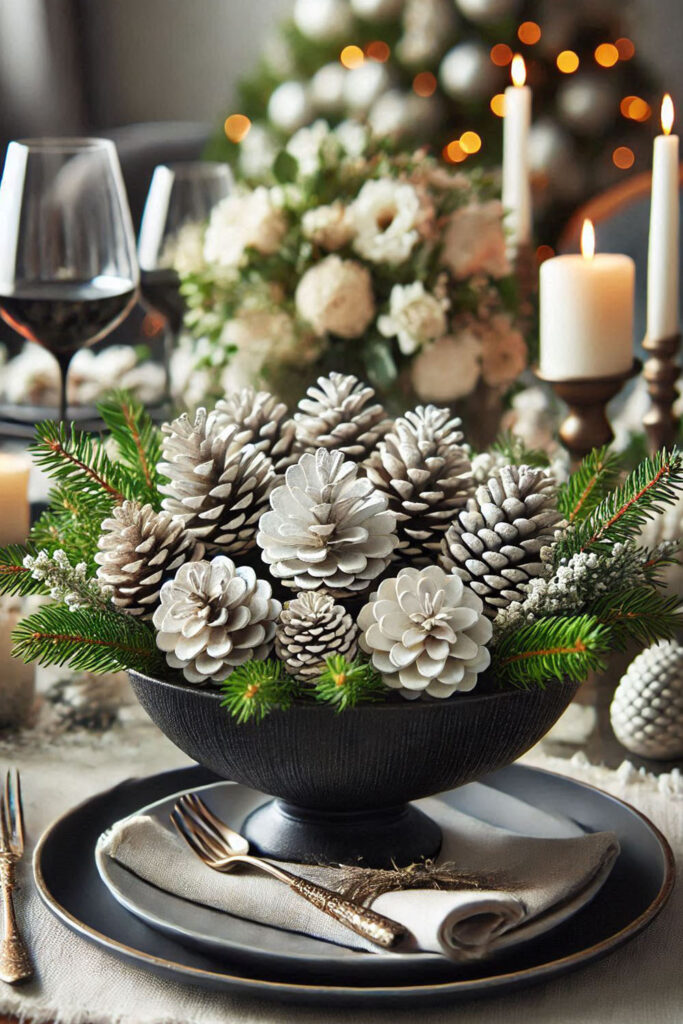 Black and White Christmas Decor