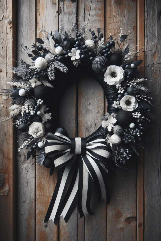 Black and White Christmas Decor