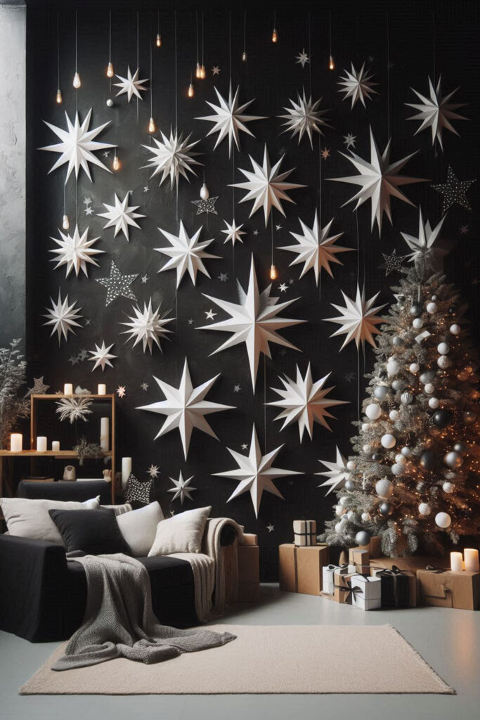 Black and White Christmas Decor