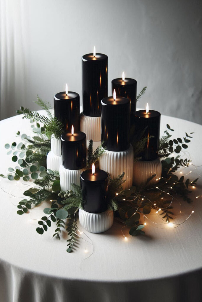 Black and White Christmas Decor