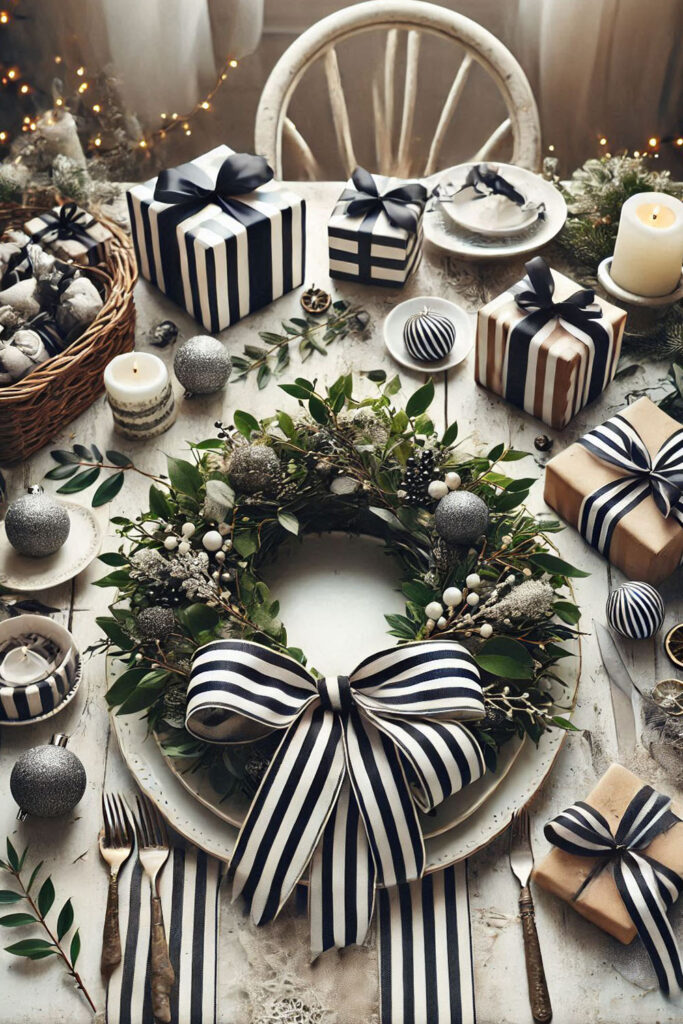 Black and White Christmas Decor