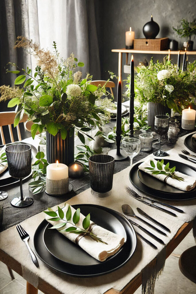 Black and White Christmas Decor