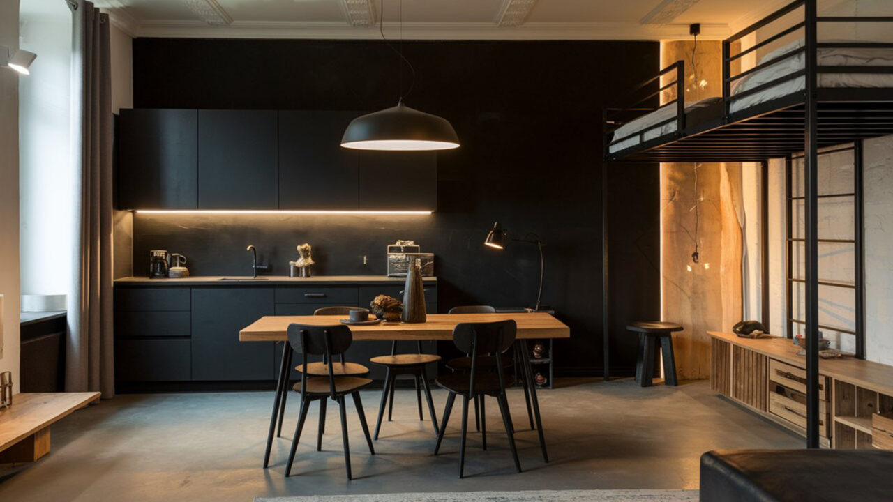Modern and Chic Matte Black Apartment Ideas - Pinterest