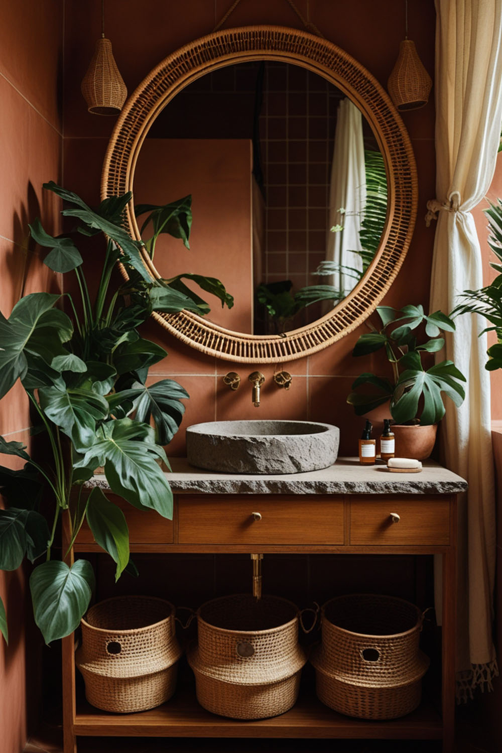 The Best Cozy Bohemian Bathroom Ideas for Your Home - Various Loft