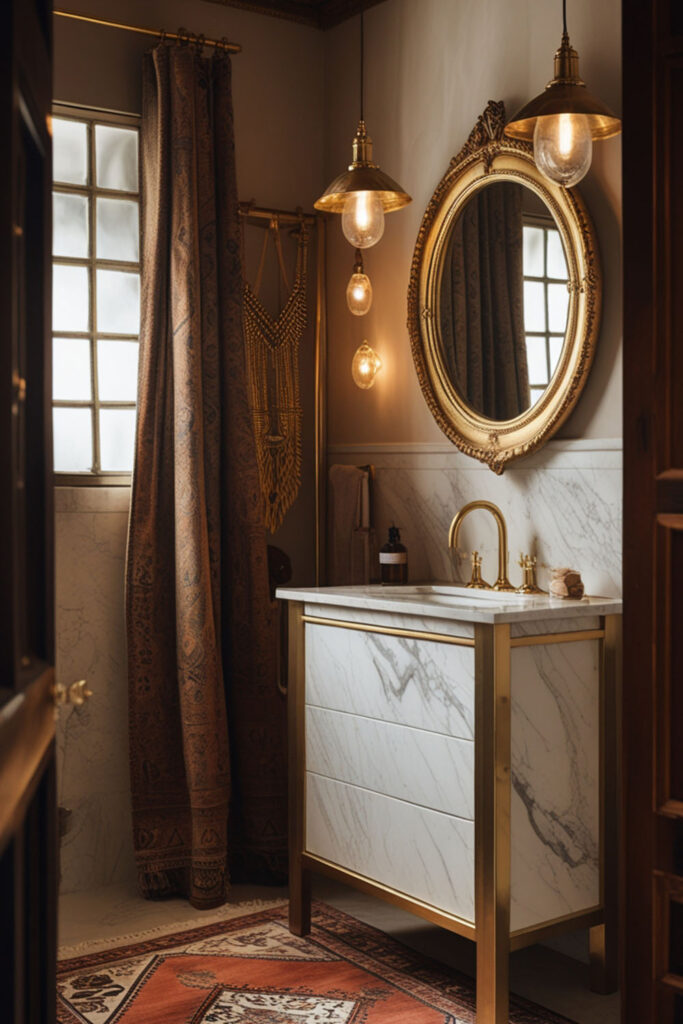 bohemian bathroom