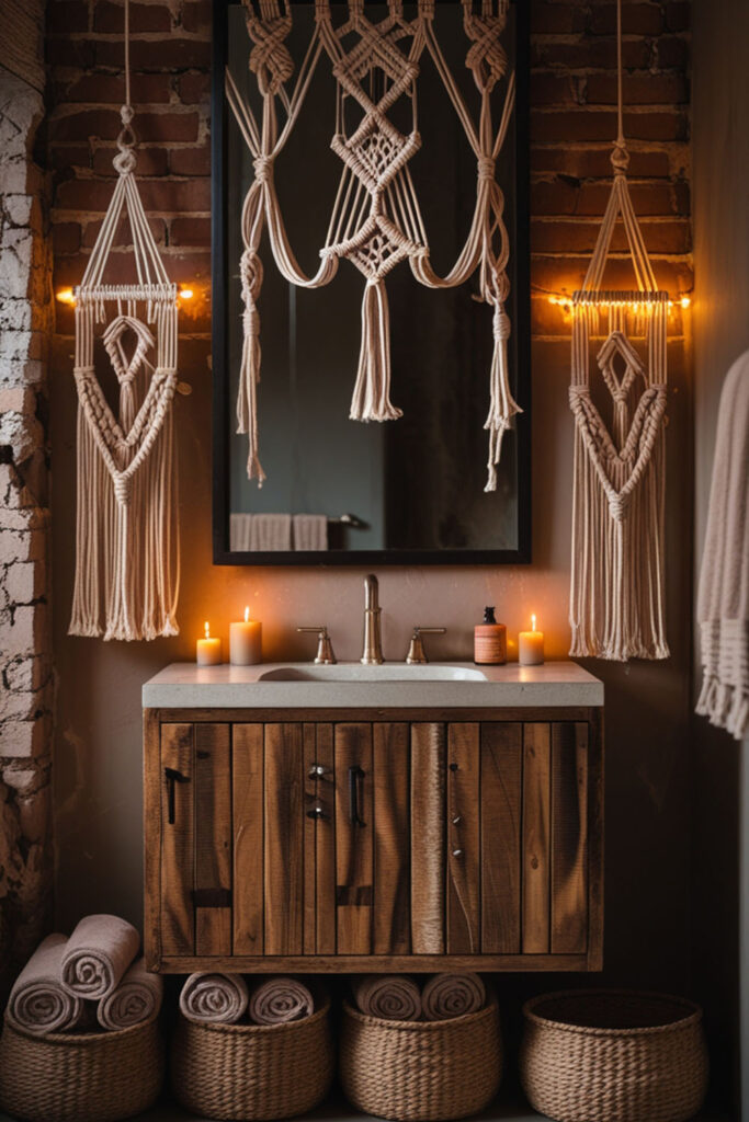 bohemian bathroom