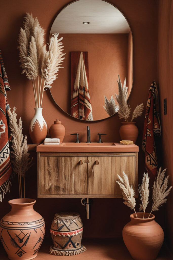 bohemian bathroom