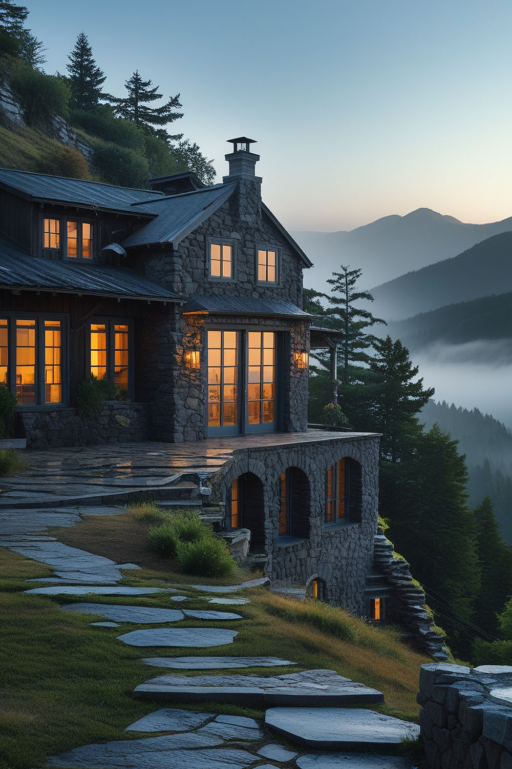 20 Dark Mountain House You'll Love to Escape To - Various Loft