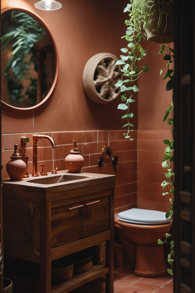 bohemian bathroom