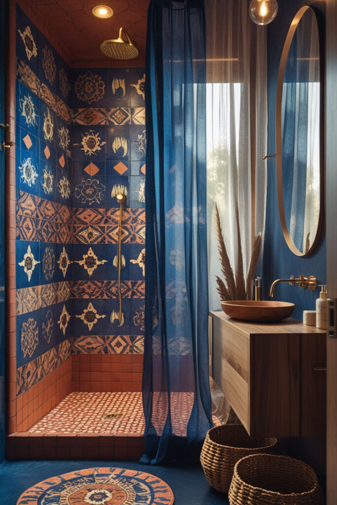 bohemian bathroom