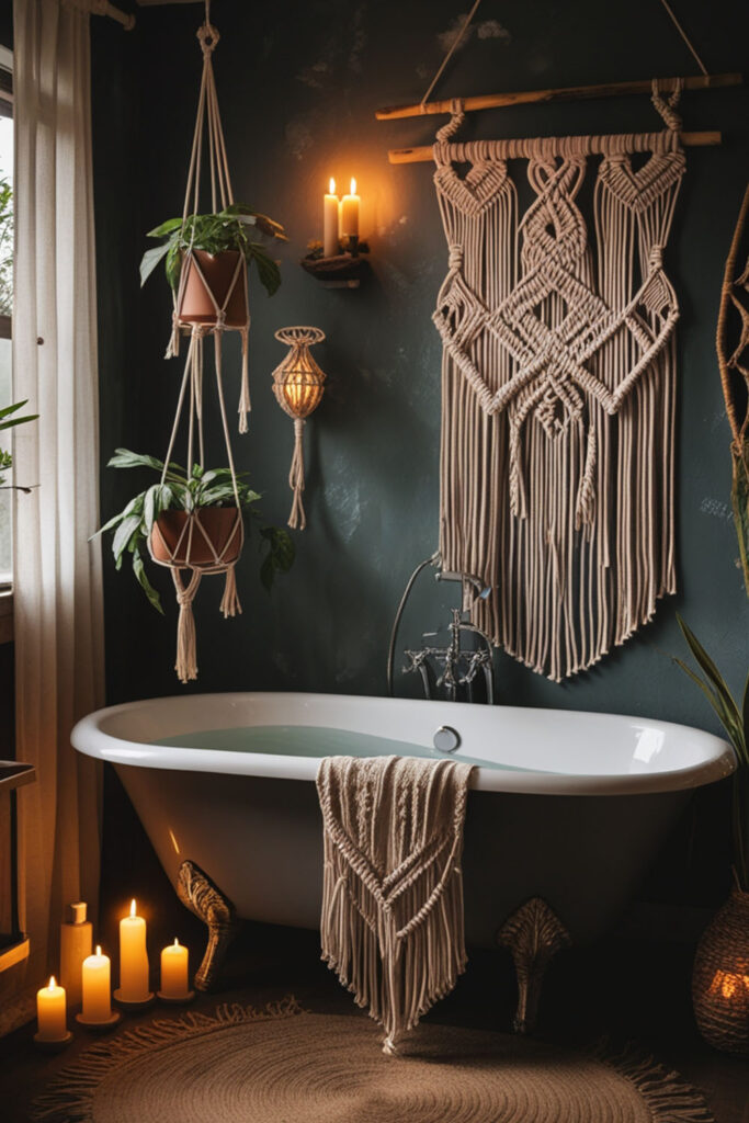 bohemian bathroom