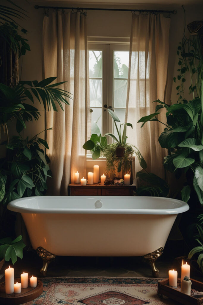 bohemian bathroom