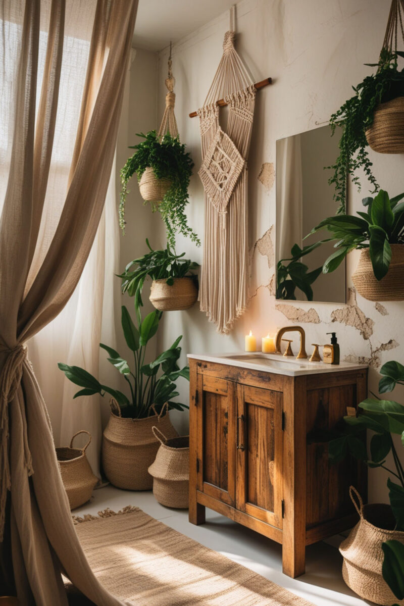 The Best Cozy Bohemian Bathroom Ideas for Your Home - Various Loft