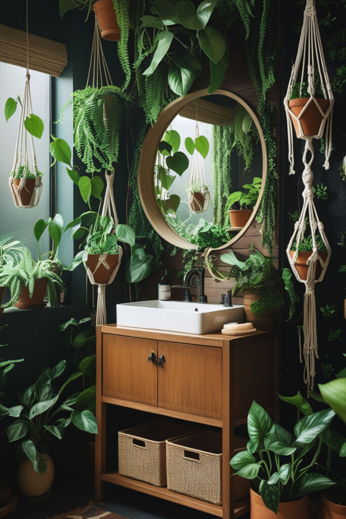 bohemian bathroom