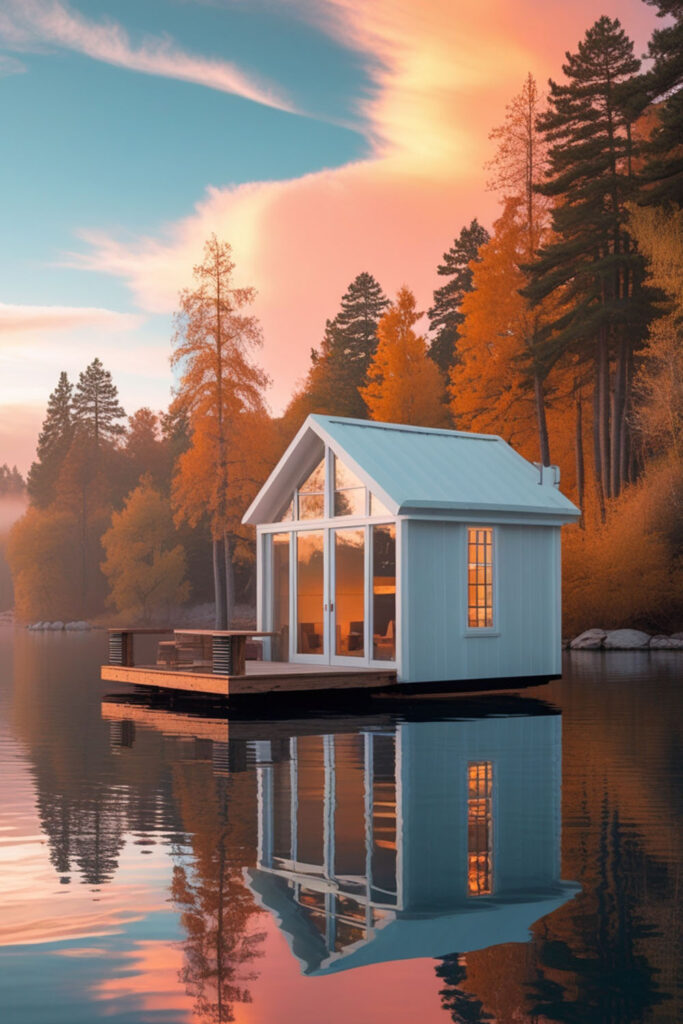 tiny white houses