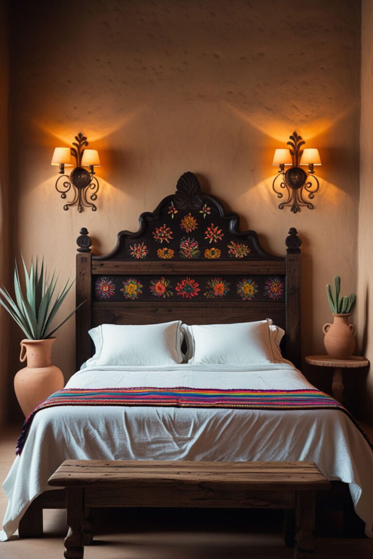 20 Simple Mexican Bedroom Ideas for a Cozy Retreat - Various Loft