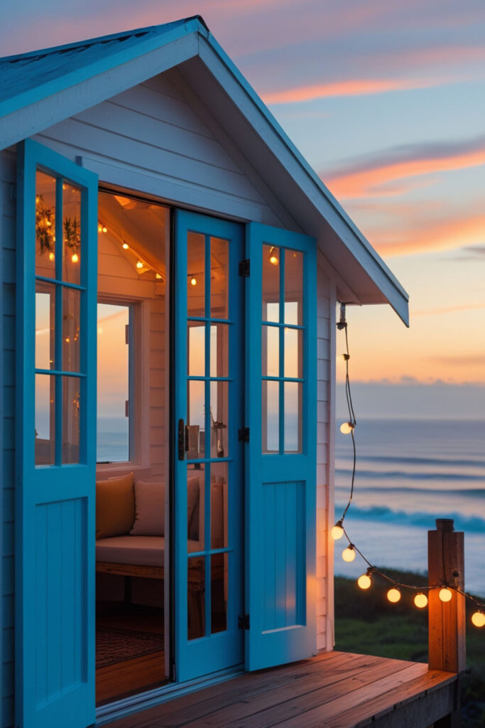 tiny white houses