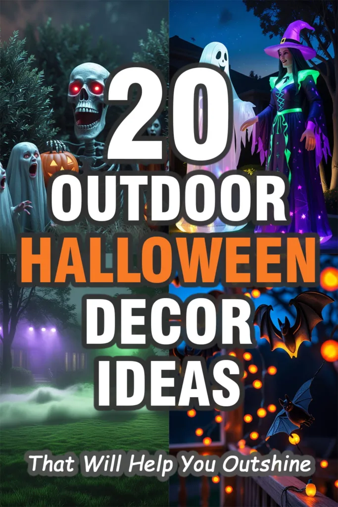 outdoor Halloween decor