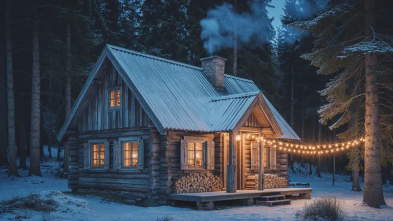 small aesthetic cabin