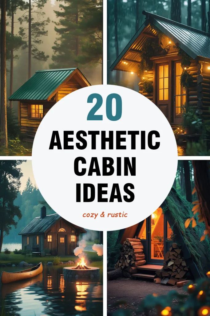 small aesthetic cabin