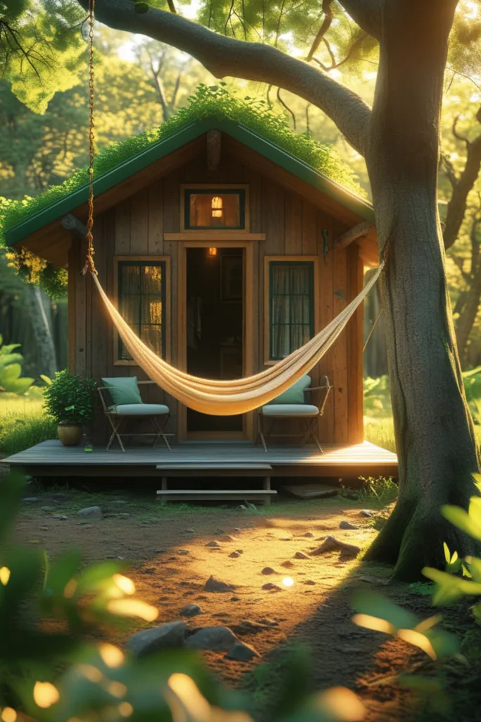 small aesthetic cabin