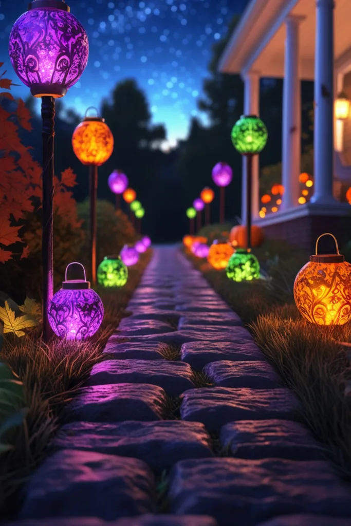 outdoor Halloween decor