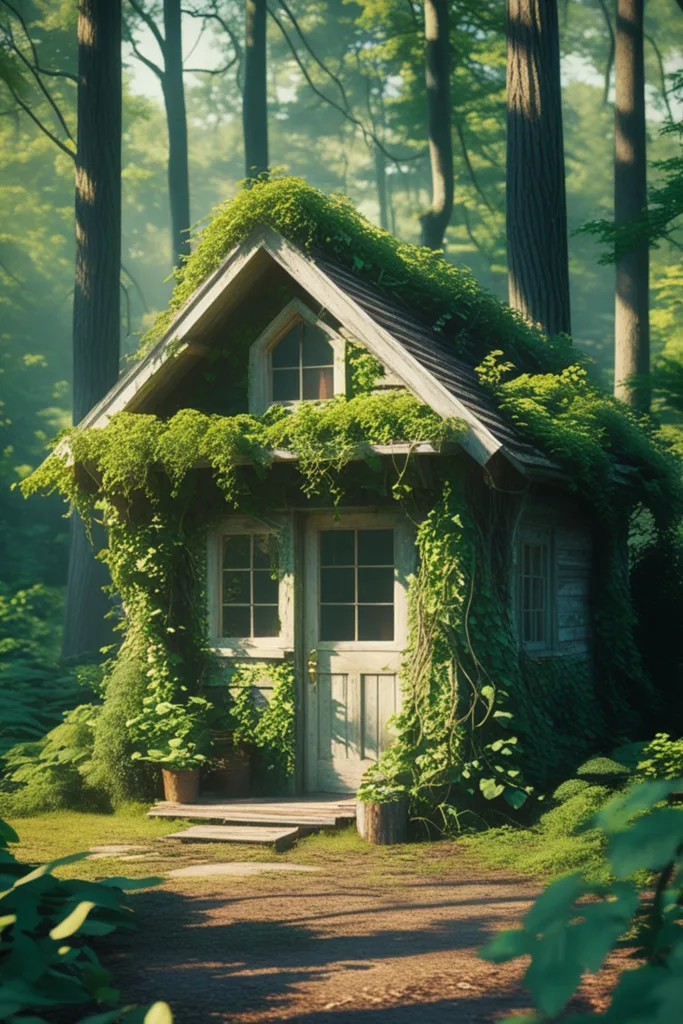 small aesthetic cabin