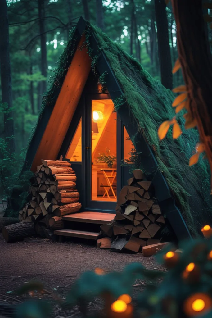 small aesthetic cabin