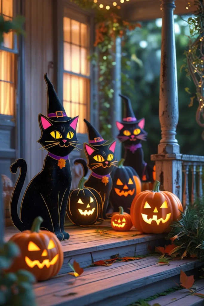 outdoor Halloween decor