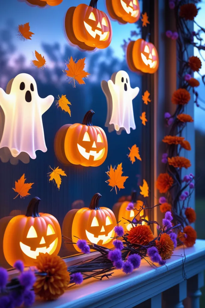 outdoor Halloween decor