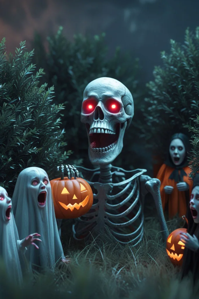 outdoor Halloween decor