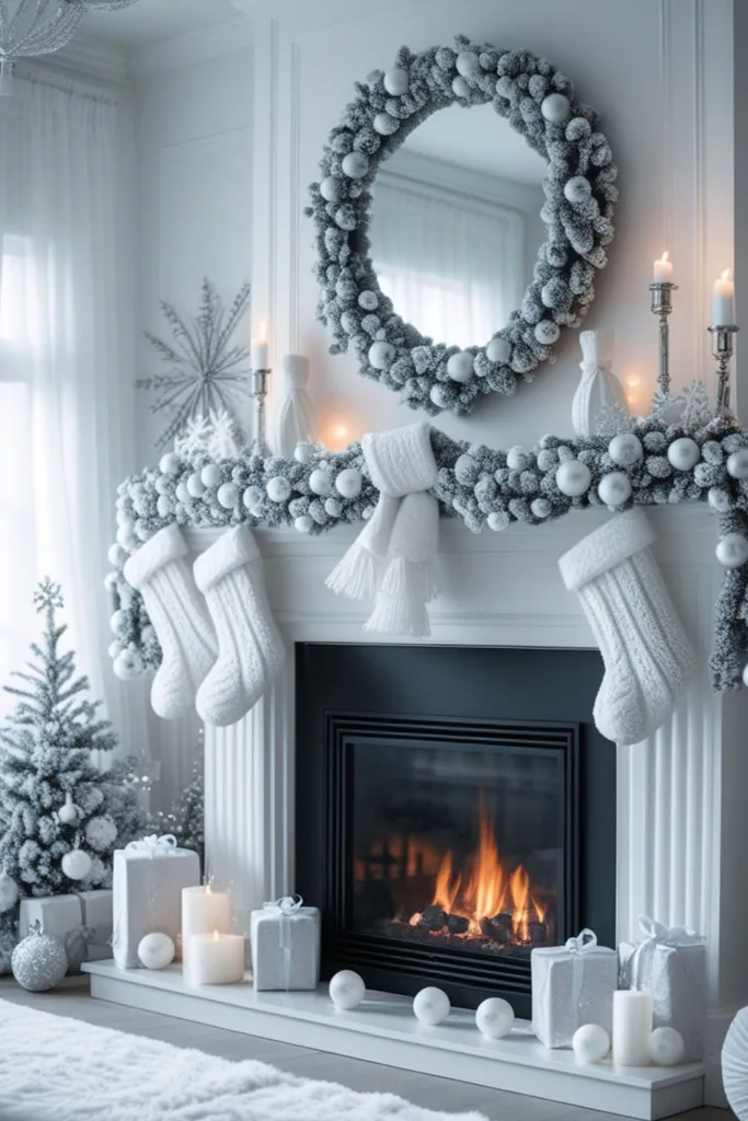 Christmas fireplace decor ideas