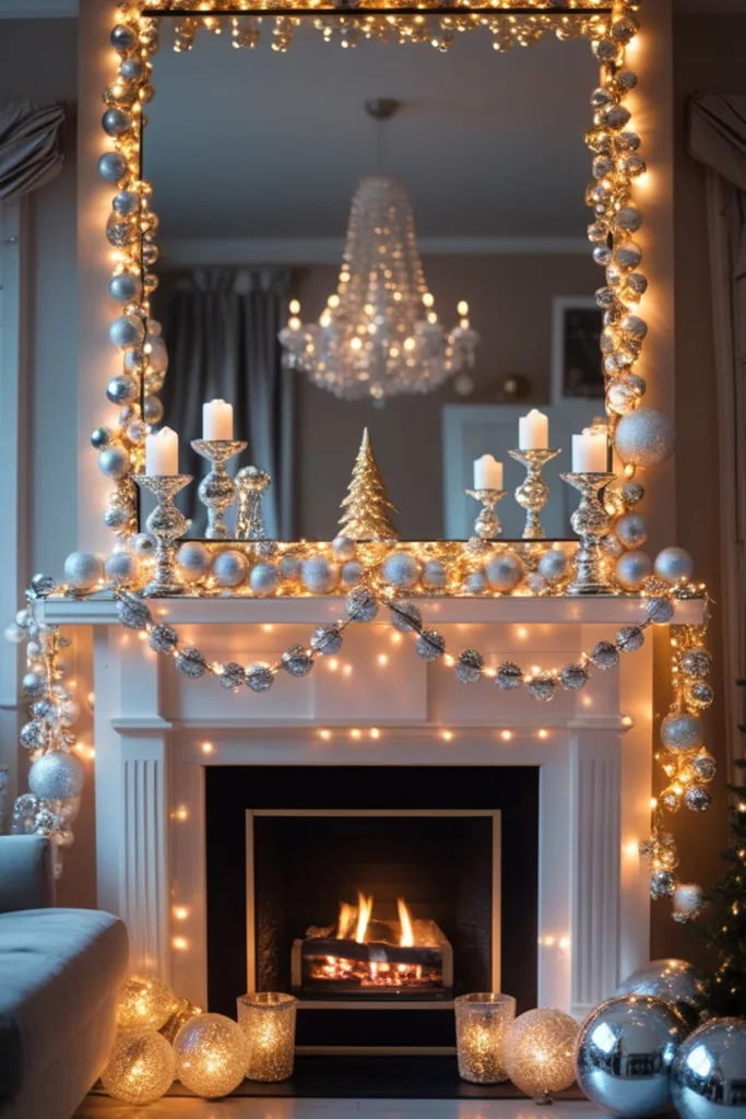 Christmas fireplace decor ideas