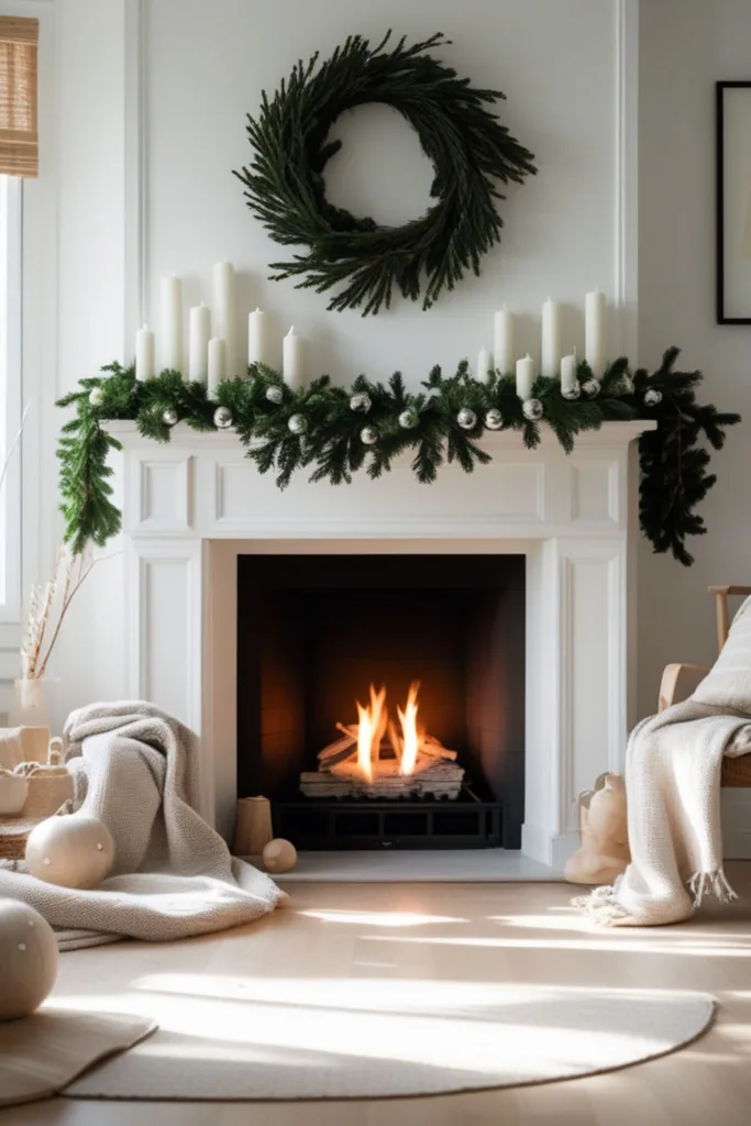 Christmas fireplace decor ideas
