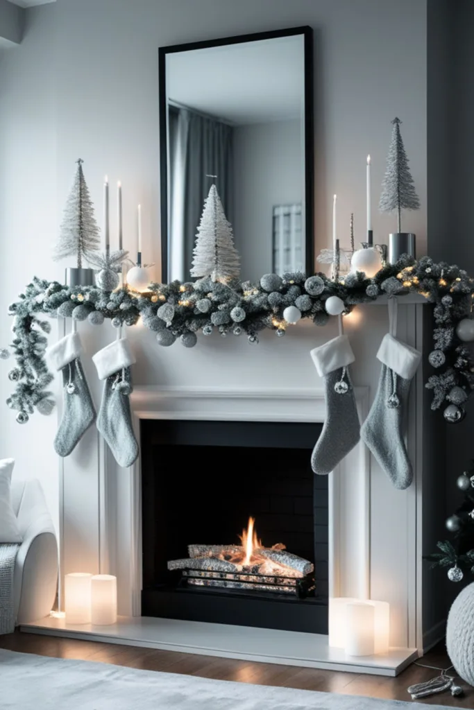 Christmas fireplace decor ideas