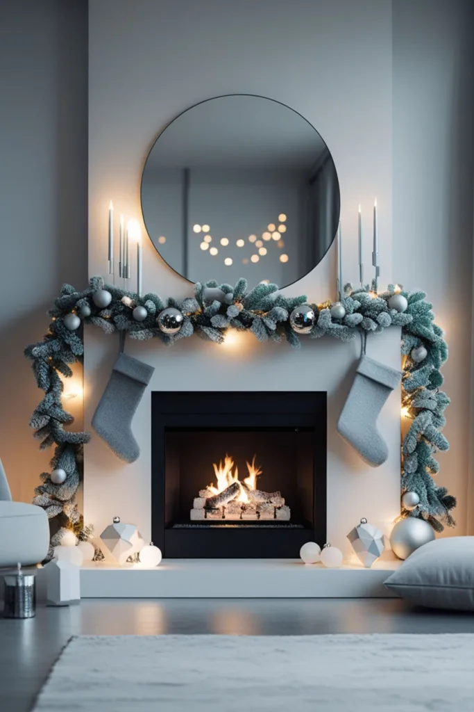 Christmas fireplace decor ideas