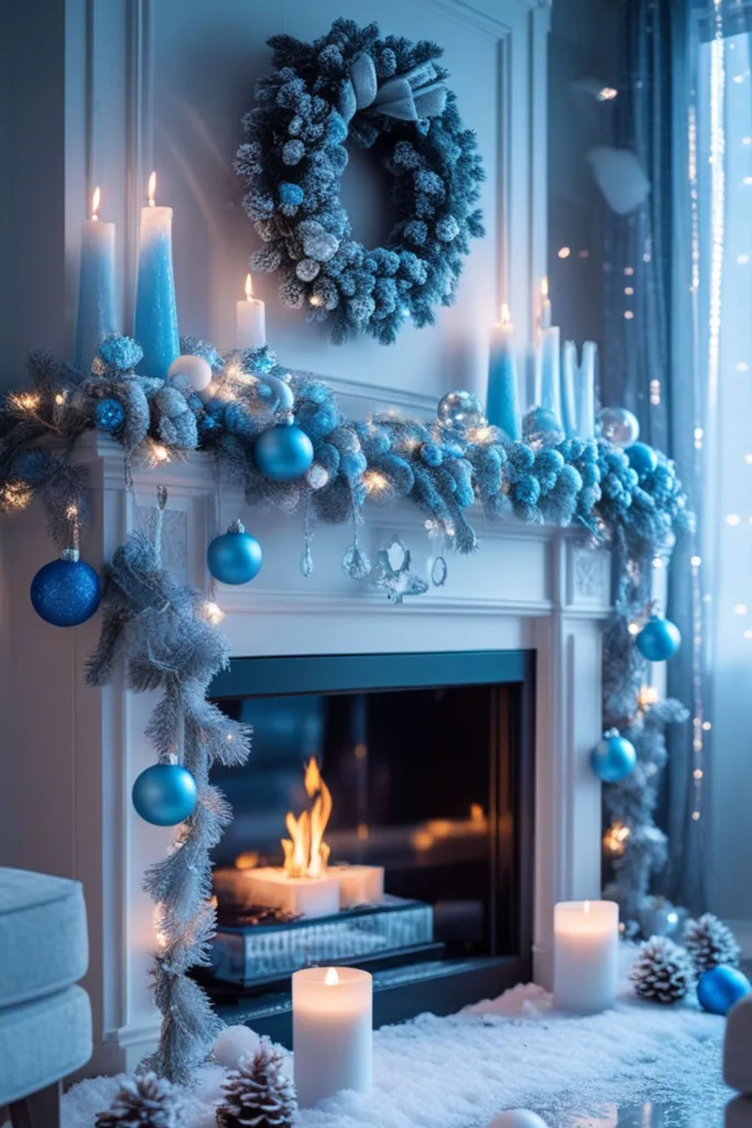 Christmas fireplace decor ideas